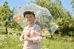 Ombrello bambini 3 anni Sterntaler Volpe Filou con profilo riflettente sul bordo