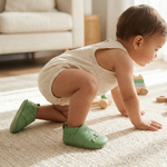 Scarpine antiscivolo per parquet e piastrelle bambini Soft Sole Apple Pomme English Ivy