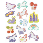A Little Lovely Company forme in schiuma bagnetto unicorni, set 14 pezzi con retina