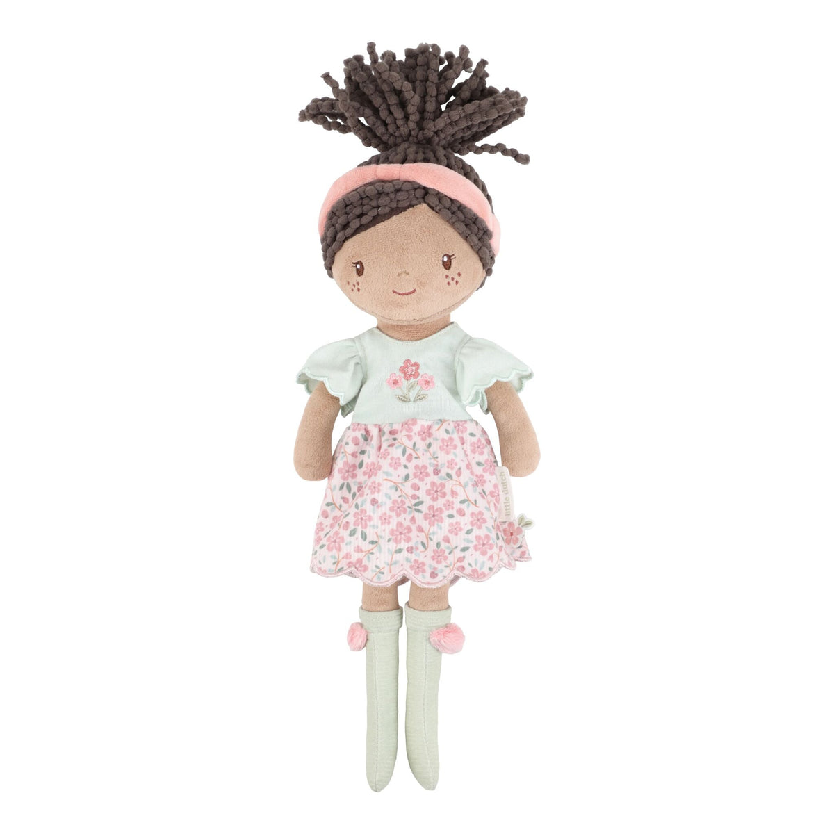 Bambola morbida Evi 35 cm Little Dutch con gonna a fiori