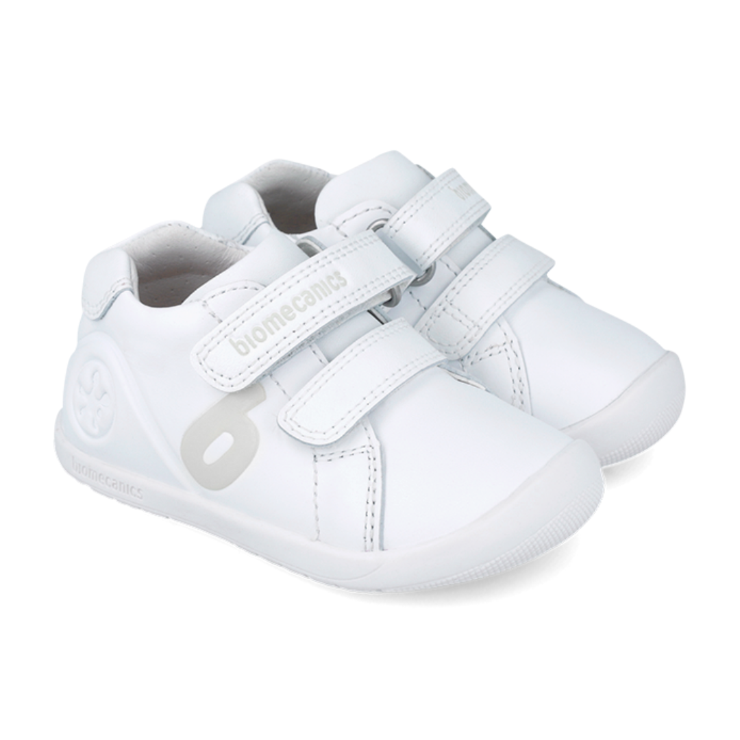 Biomecanics – Scarpe Primi Passi Barefoot White Grey – Le Coccole