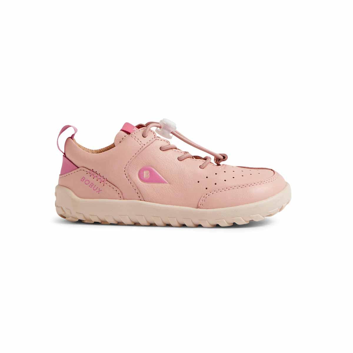 Bobux Alpha Nova I-Walk Cameo Rose scarpe barefoot per bambini, vista laterale