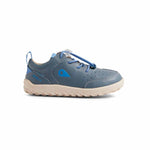 Bobux Alpha Nova I-Walk Stormy Weather scarpe barefoot per bambini in pelle blu petrolio con lacci azzurri