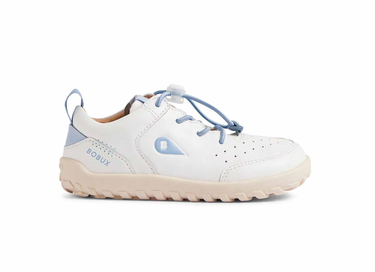 Bobux Alpha Nova I-Walk White scarpe barefoot per bambini, vista laterale