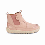 Bobux I-Walk Alpha Trail Cameo Rose stivaletto barefoot bambina in pelle rosa tenue, vista laterale