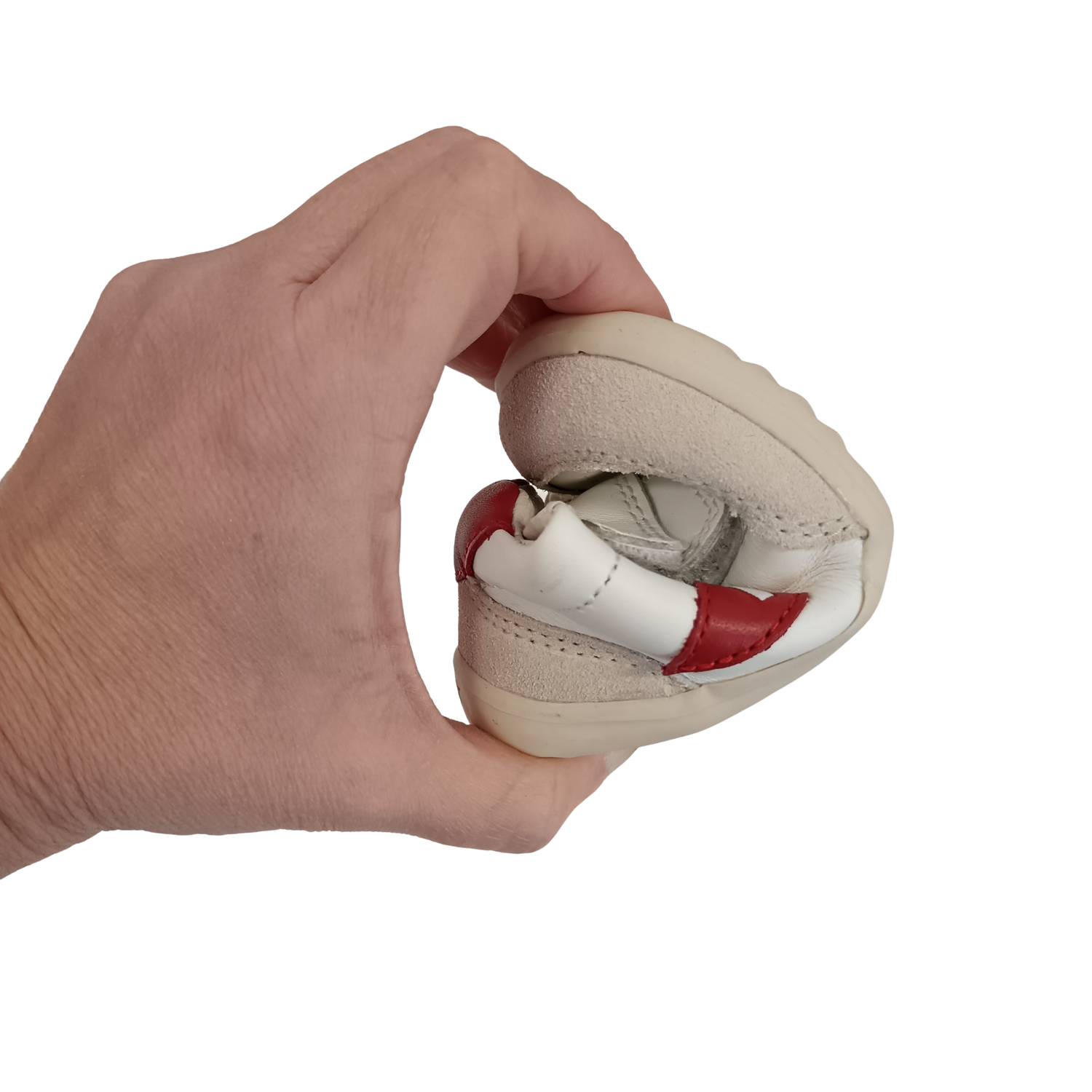 Bobux Scarpine Step Up Champ - Chalk White e Retro Green - Primi Passi