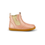 Bobux I-Walk Jodhpur Rose Gold stivaletto bambina in pelle rosa con zip laterale