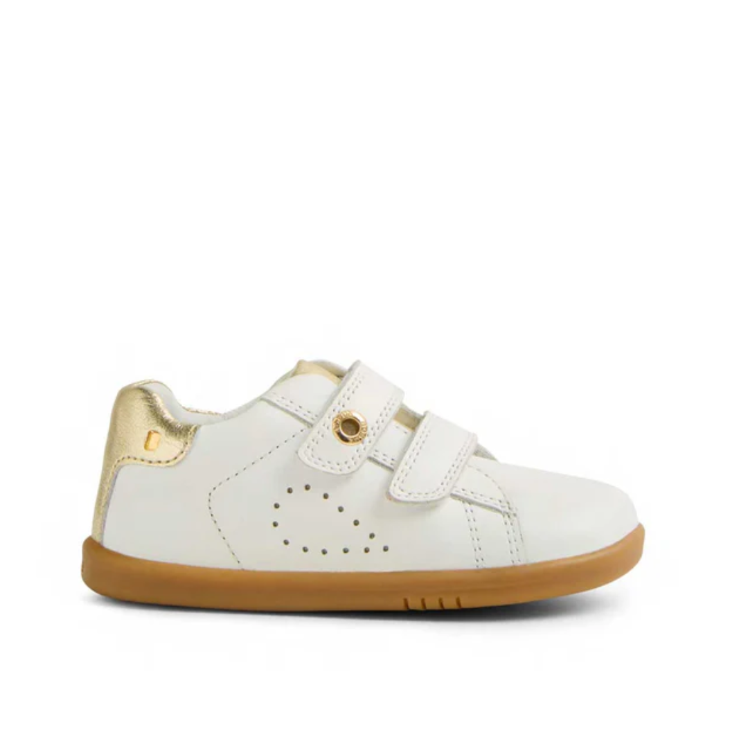 Scarpe Bobux I Walk Maverick White Gold - in pelle