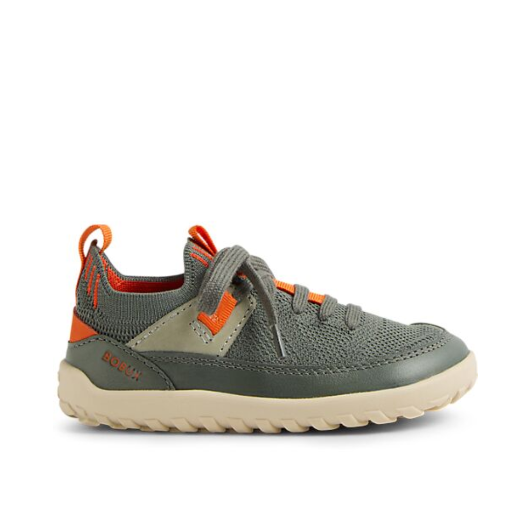 Scarpe barefoot bambini Bobux I-Walk Meta Vetiver vista laterale profilo
