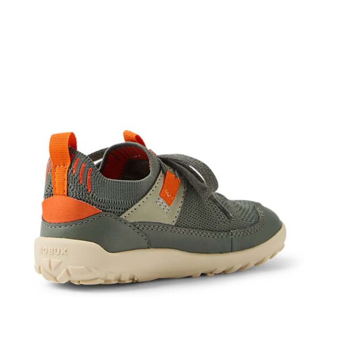 Retro e tallone scarpe morbide bambini Bobux I-Walk Meta colore Vetiver