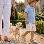 Bobux I-Walk Roam sabbia e caramello - sandalo bambino in pelle con chiusura a strappo