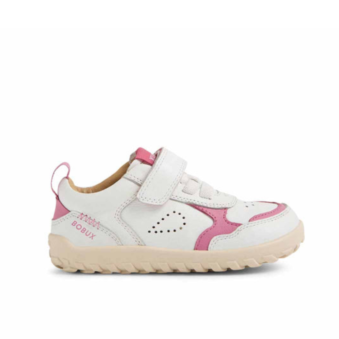 Bobux Alpha Neo I-Walk White scarpe barefoot bambino, suola flessibile drop 0