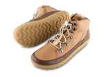 Stivaletto barefoot Bobux Branx Sandstorm in pelle con lacci elastici e fermacorda