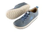 Scarpe barefoot Bobux Tucker Stormy Weather in pelle con lacci elastici e fermacorda