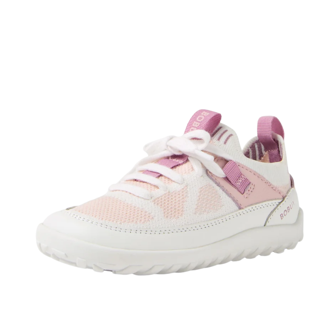 Scarpe barefoot bambini Bobux – I-Walk Meta White-Parfait Pink