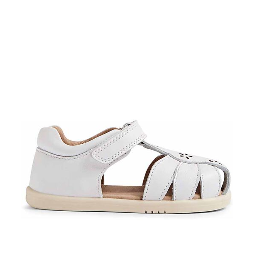 Bobux Holly White I-Walk sandalo chiuso in pelle per bambini