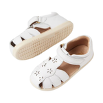 Sandali Bobux Holly White I-Walk bianchi con punta chiusa