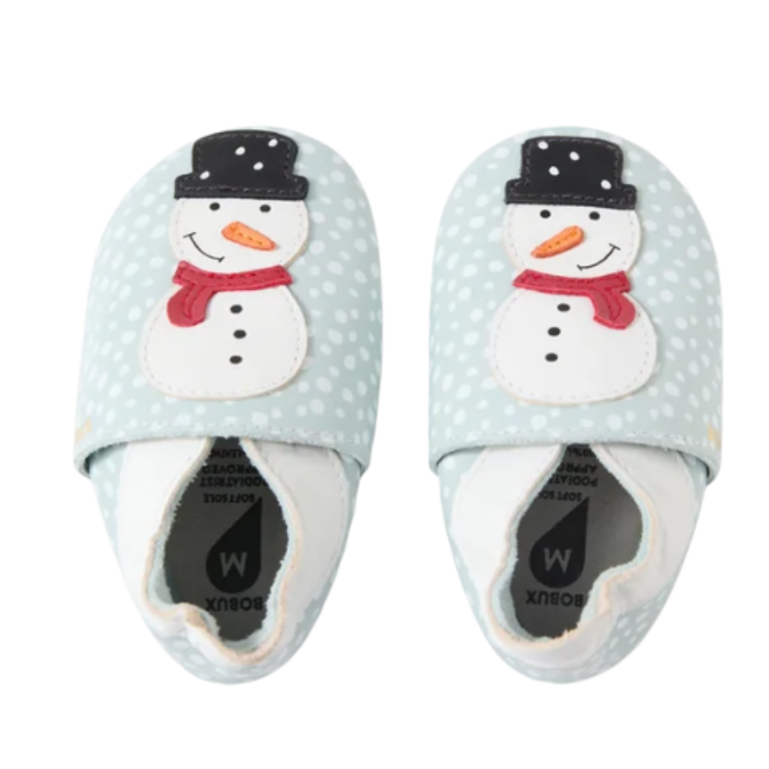 Bobux Soft Sole | Pupazzo di Neve Celeste - Snowie
