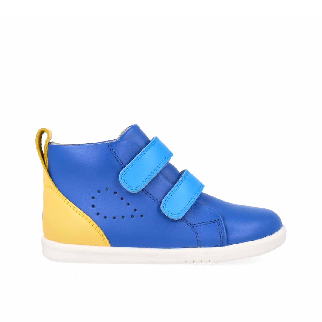 Bobux Scarpe I Walk Grass Court High Azure + Pineapple Combo