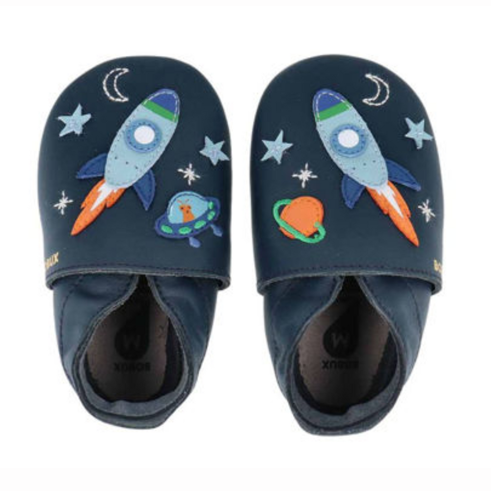 Bobux Soft Sole - Razzo Blu - Cosmic Rocket