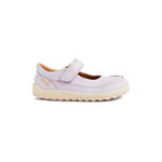 Bobux Step Up Alpha Lucy Thistle ballerina barefoot lilla con cinturino a strappo e suola color crema