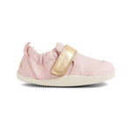 Bobux Xplorer Go Ballet Pink Gold scarpa primi passi in pelle rosa con strap in velcro dorato