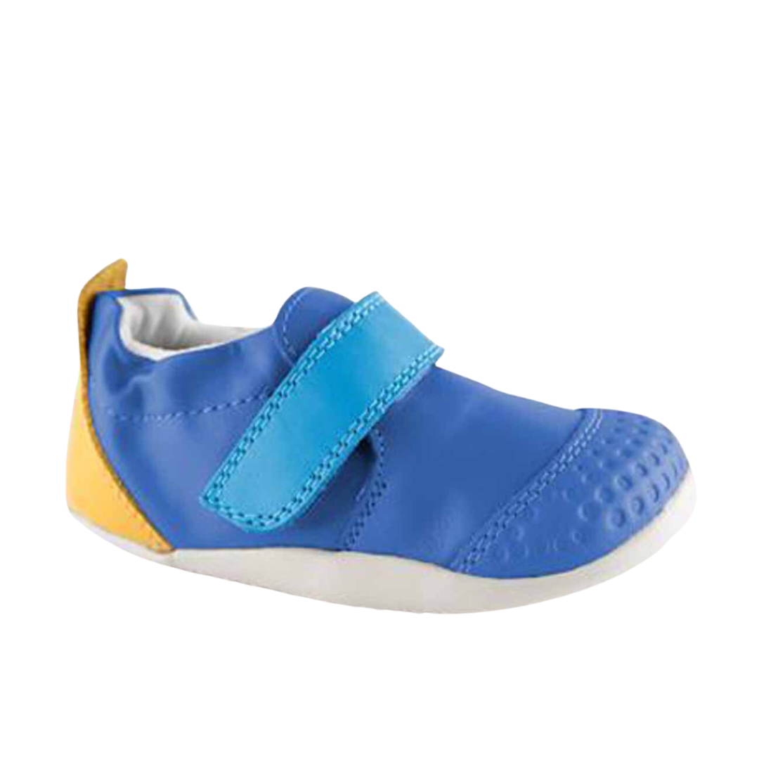 Scarpe Bobux Xplorer Go Gentian Blue + Pineapple Combo per bambini.