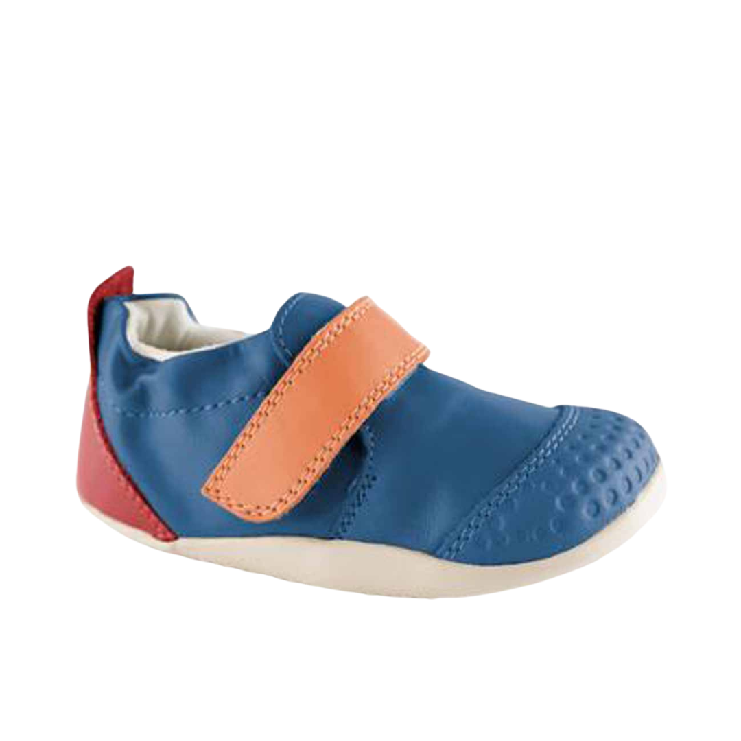 Scarpe Bobux Xplorer Ocean Tidal Teal + Cranberry per bambini