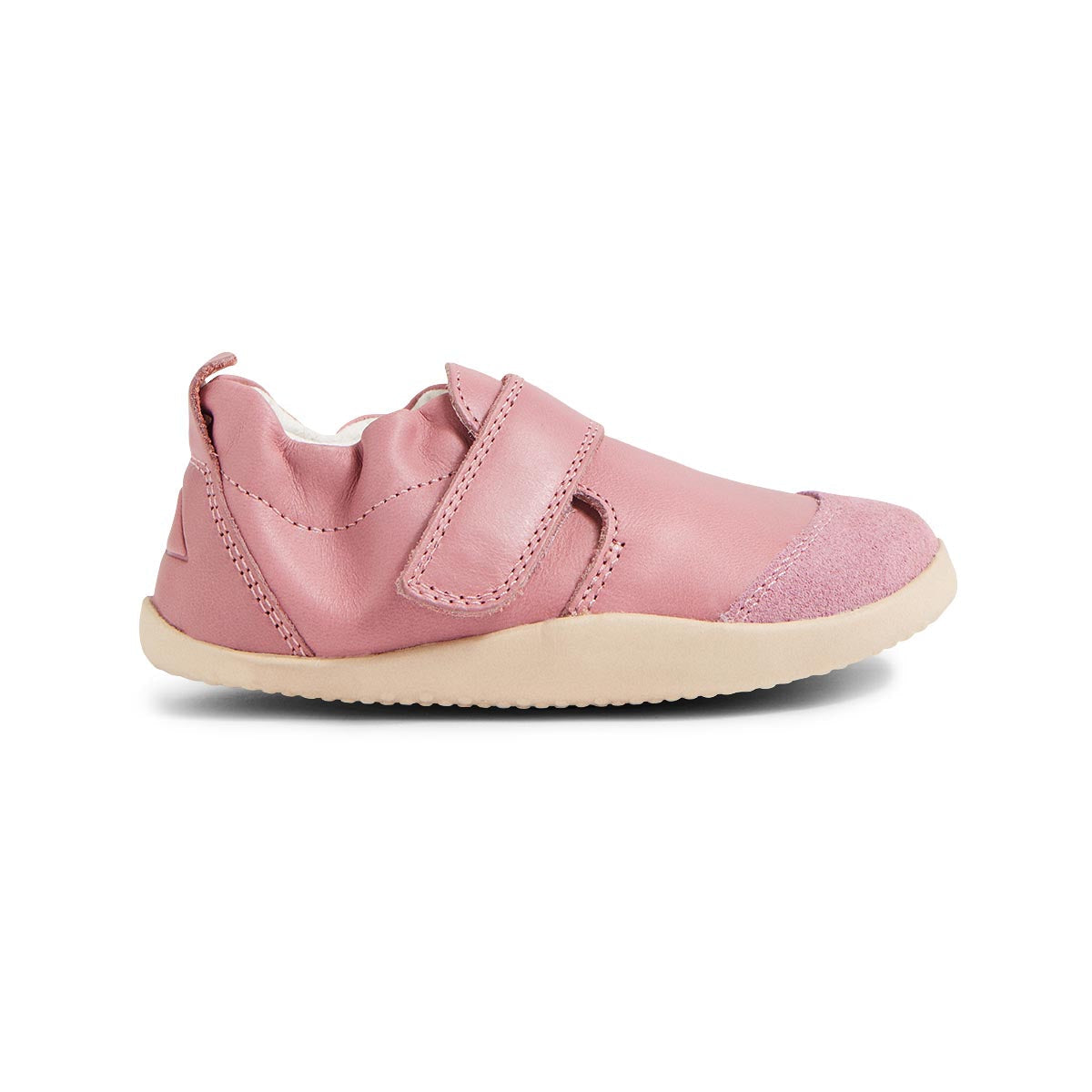 Bobux Xplorer Marvel Lilas scarpa primi passi in pelle rosa antico con strap in velcro