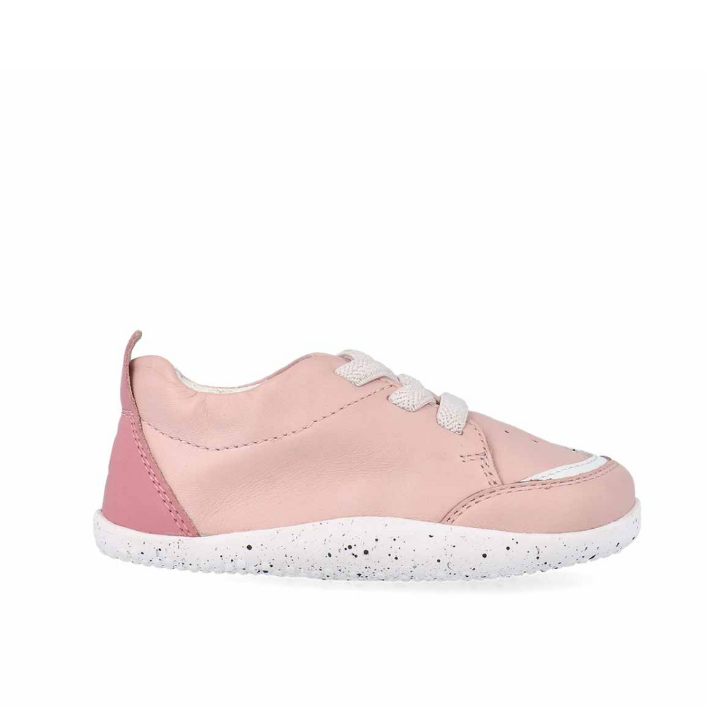 Scarpe Bobux Xplorer Go Sport Blossom in pelle rosa per i primi passi.