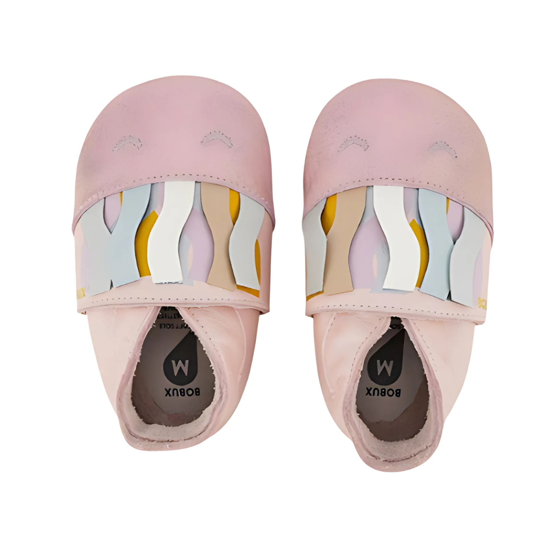 Bobux Soft Sole - Arcobaleno Rosa - Jelly Blossom Pearl