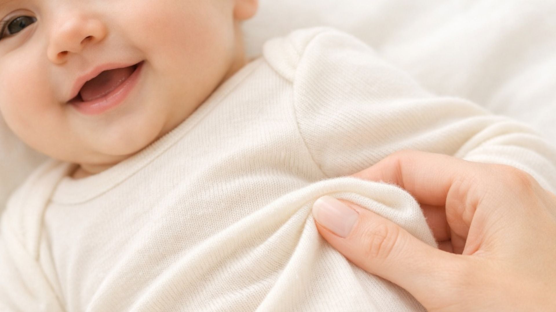 Body in lana e seta per neonato a costine sottili, estremamente morbido e ideale per pelli sensibili - Le Coccole