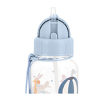 Borraccia Tutete Aeroplanini senza BPA in Tritan con cannuccia in silicone pieghevole e tappo flip-top