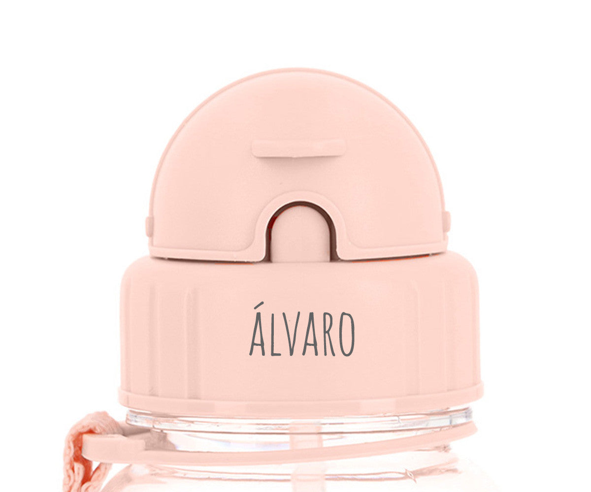 Borraccia Mouse Fairies senza BPA in Tritan, con cannuccia in silicone e tappo abbattibile