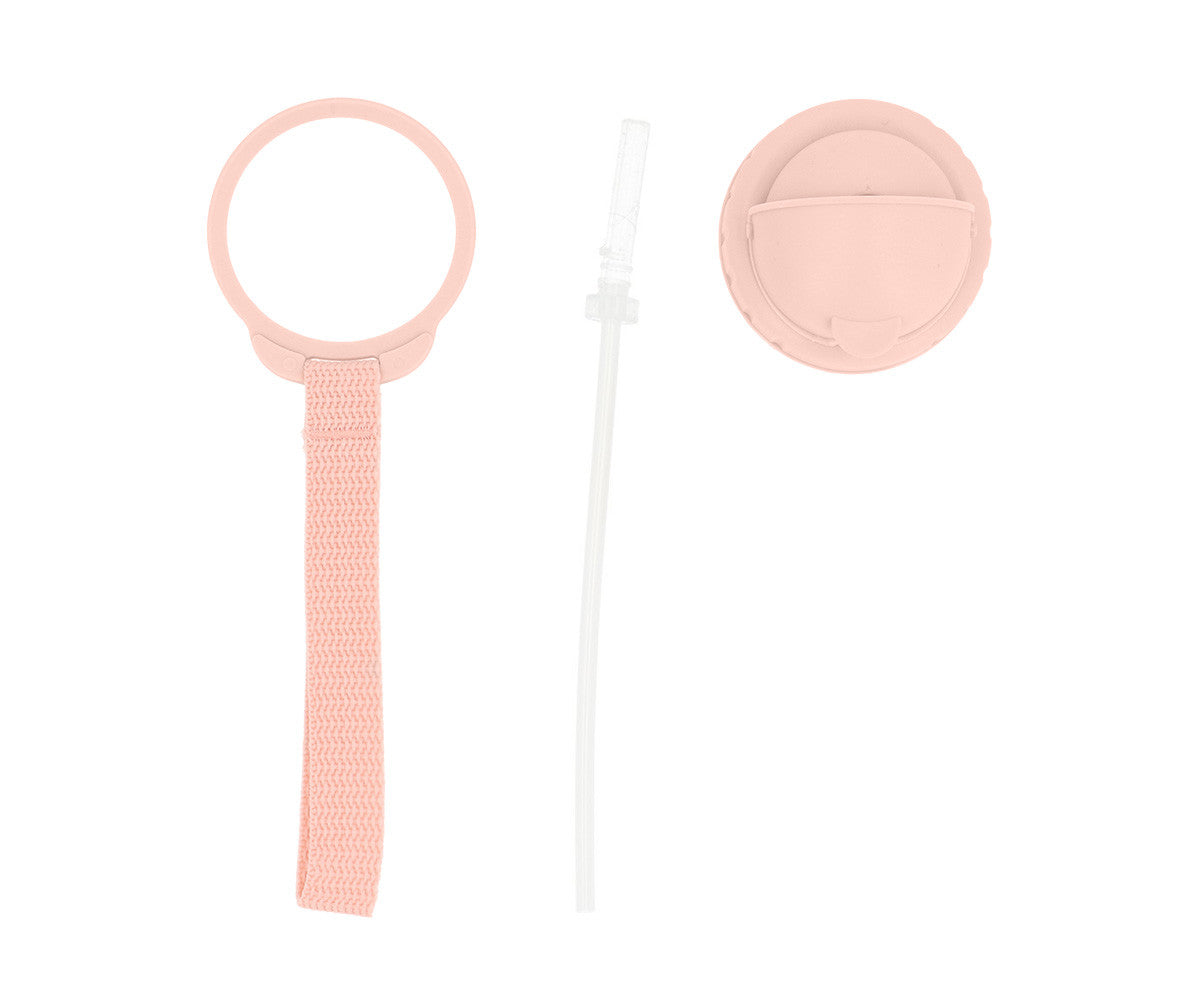 Borraccia bambini Mouse Fairies, dettaglio tappo abbattibile e beccuccio in silicone