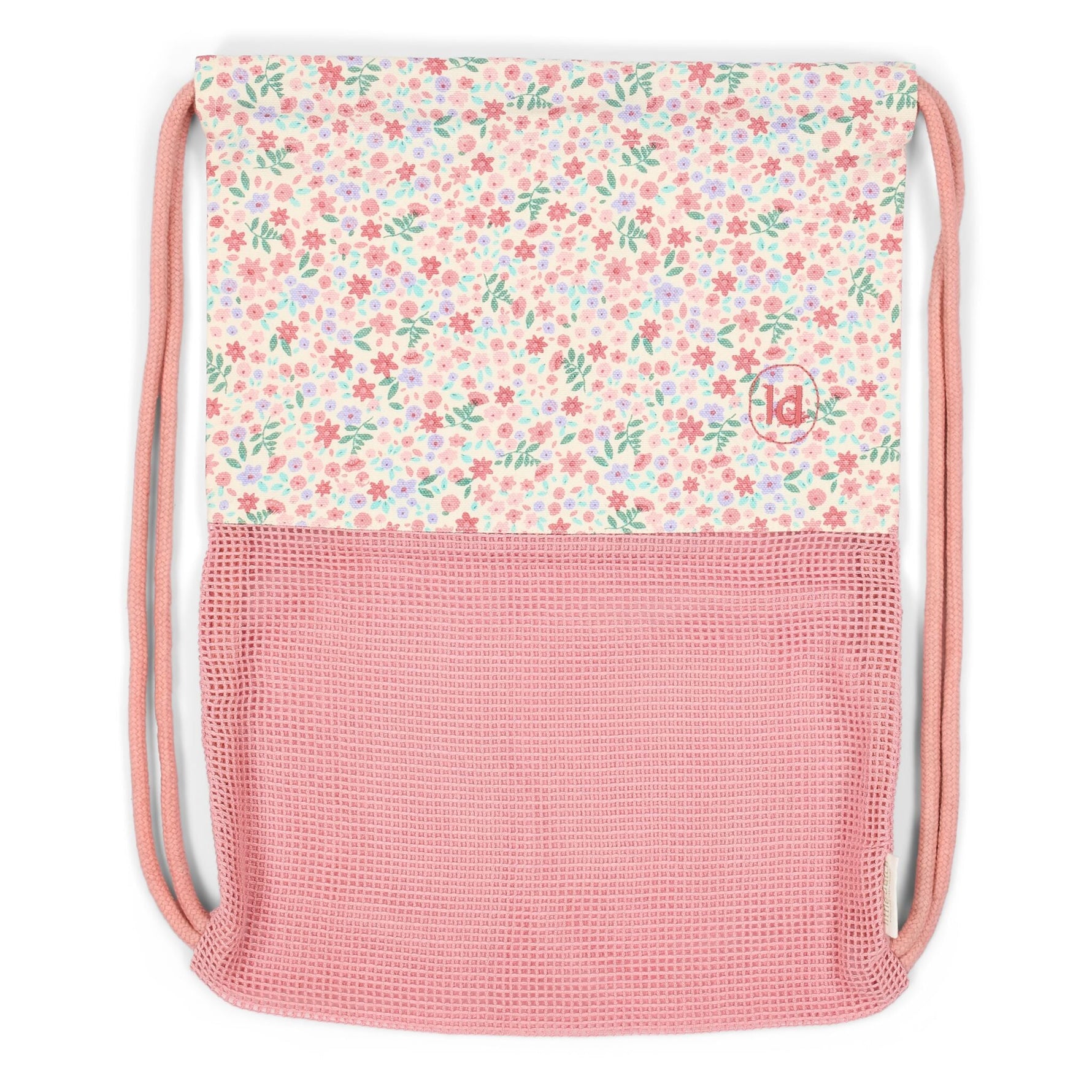 Borsa mare bambini Little Dutch Dreamy rosa in cotone biologico