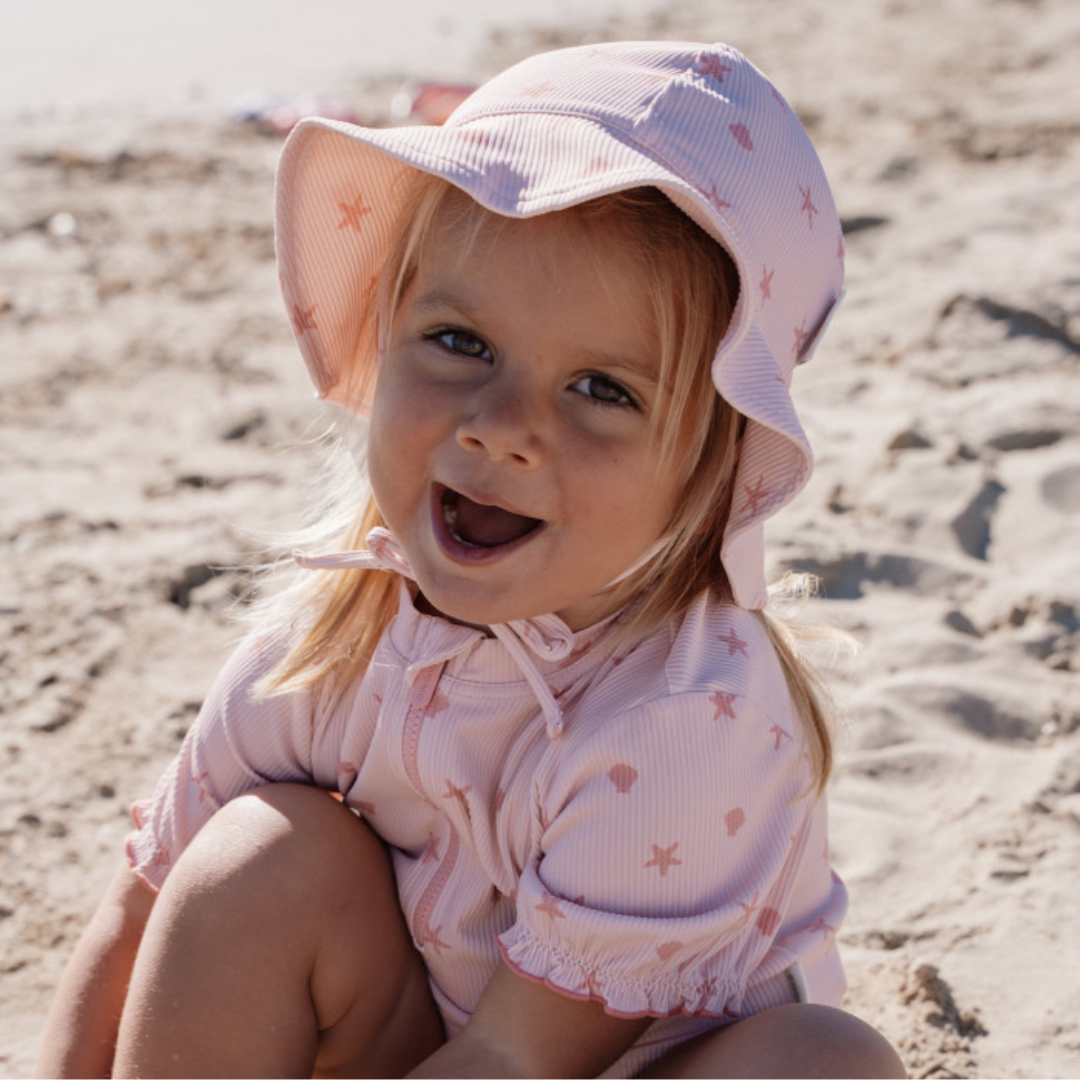 Little Dutch - Cappello bambina Dreamy Seashells – protezione sole bambini