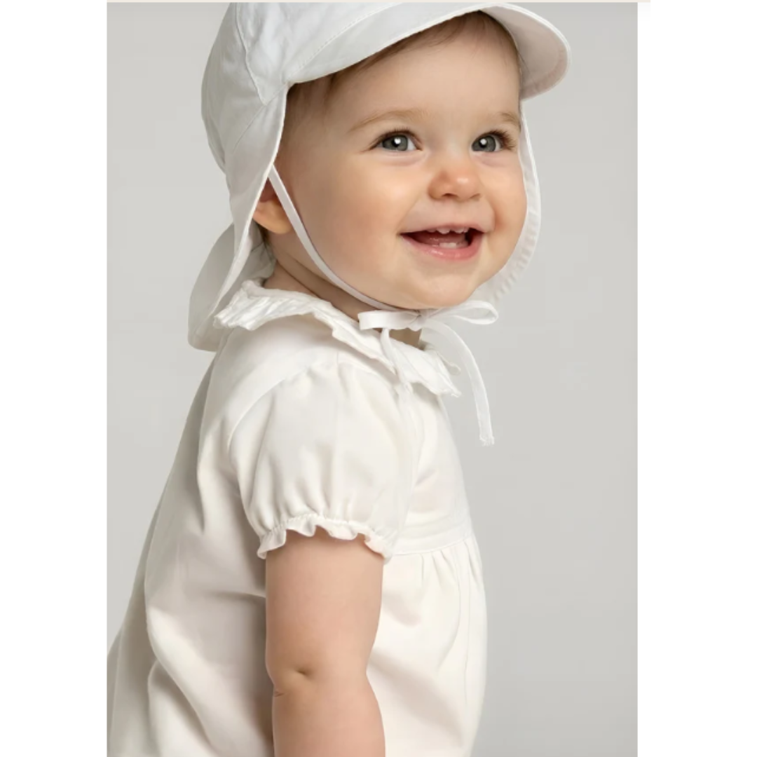 Cappello anti UV bambino in cotone biologico