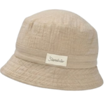 Cappello anti UV bambino in mussola di cotone biologico