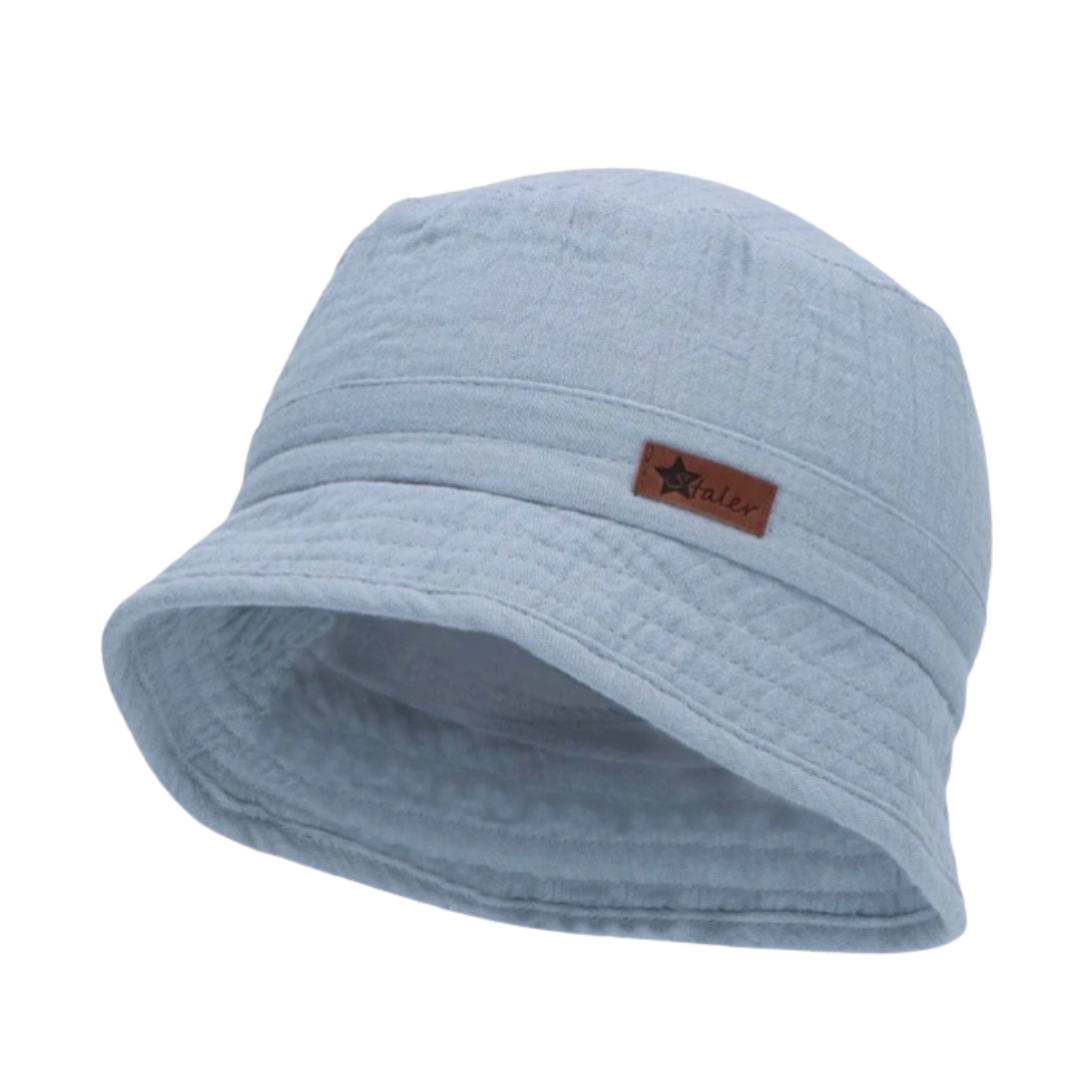 Cappello bimbo Sterntaler azzurro chiaro in cotone biologico leggero