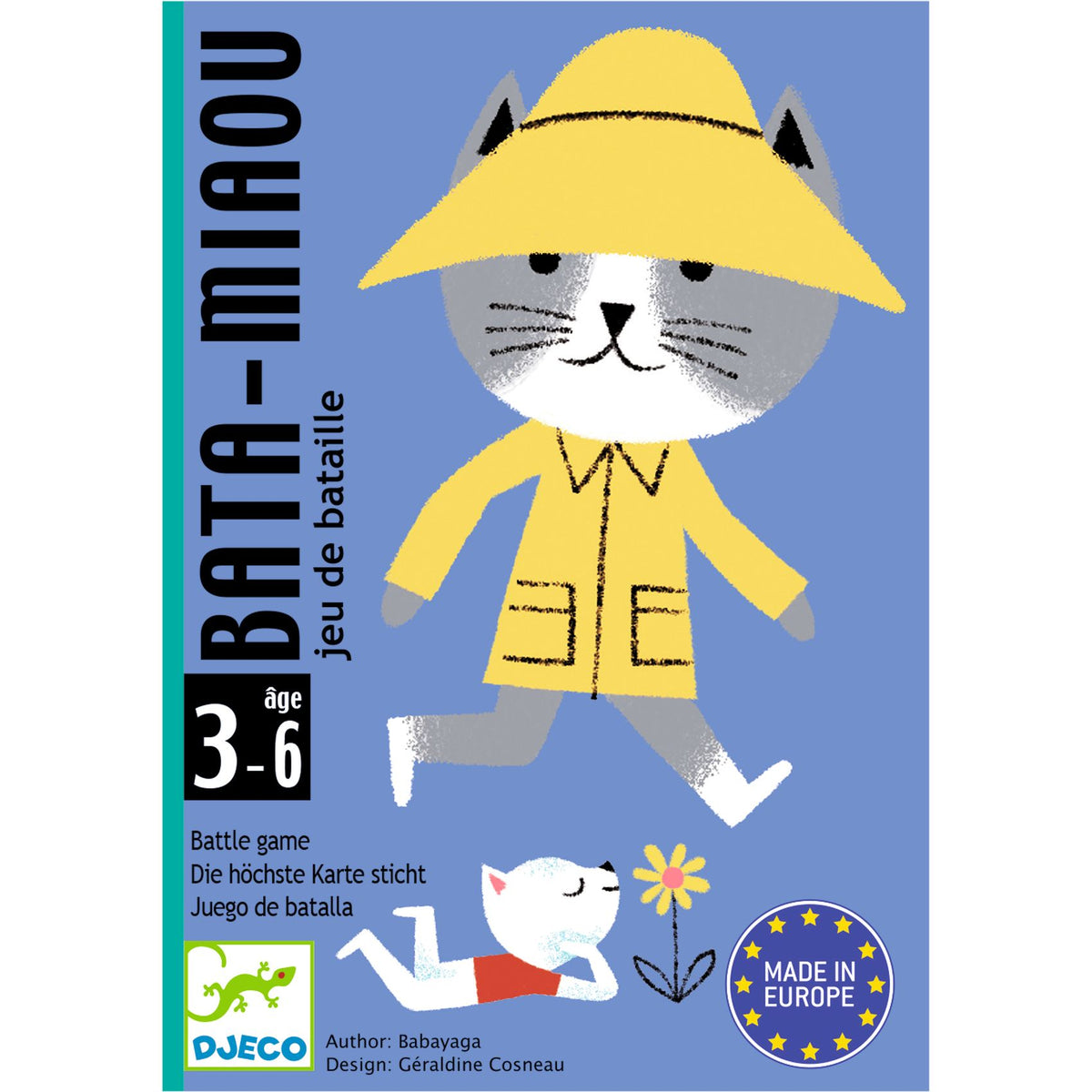Bata-Miaou Djeco – carte con i gatti di taglia diversa