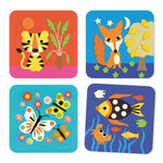 Collage Djeco Dolce Natura con adesivi in feltro da staccare e attaccare, idea regalo