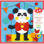Kit collage in feltro Djeco Creature Gentili per bambini di 3 anni