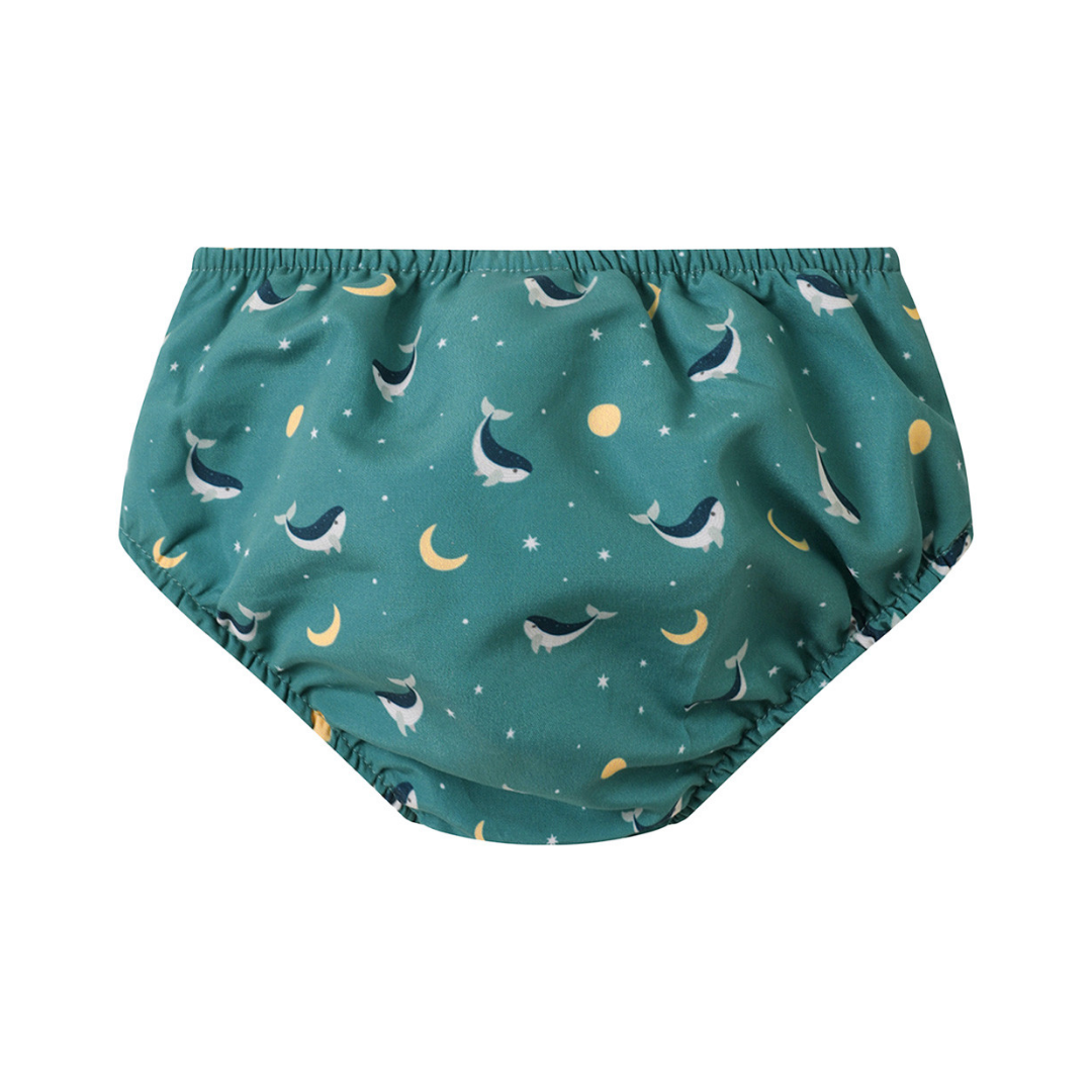 Costume pannolino neonato Monnëka Teal Whale fantasia balene