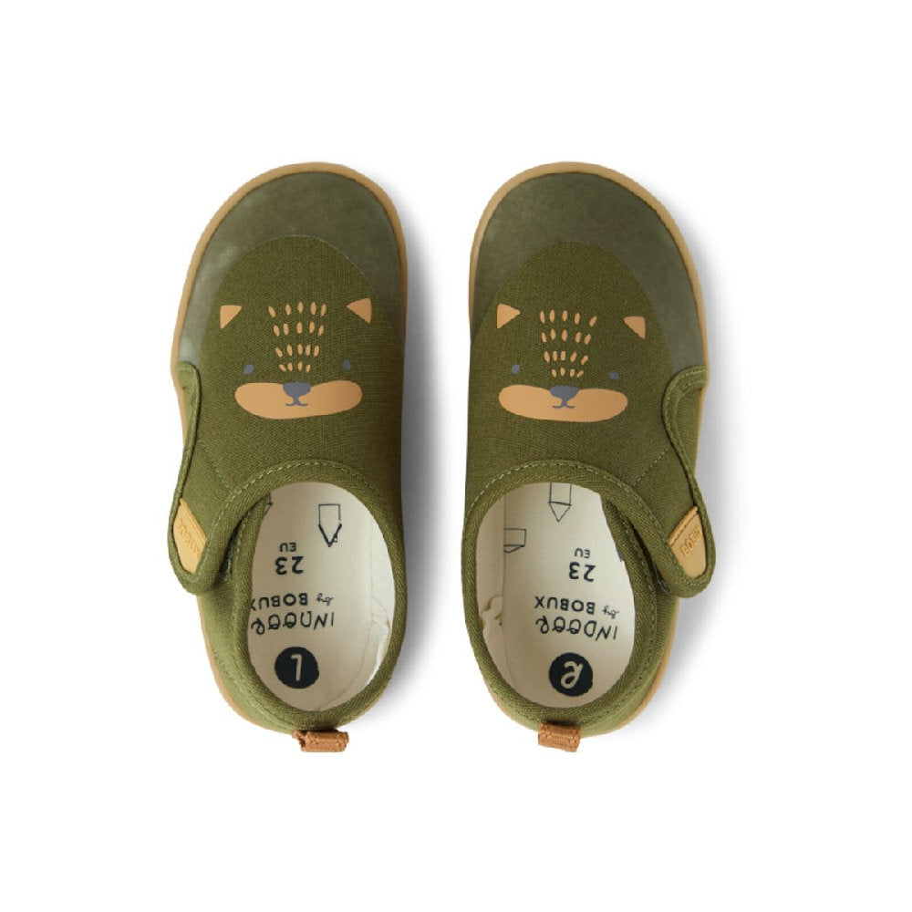 Bobux I-Walk Indoor Nook Cat Dried Herb scarpina bambino verde