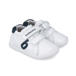 Scarpe barefoot bambino Biomecanics bianche e blu navy 251010-A578