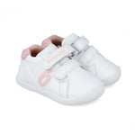 Scarpe barefoot bambina Biomecanics bianche e rosa 251010-B113