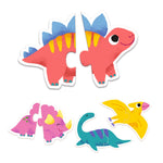 Puzzle a coppie Djeco con i dinosauri in cartone spesso