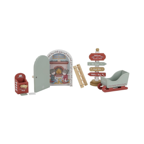 Little Dutch Porta dell'Elfo - Play Set Elf on the Shelf