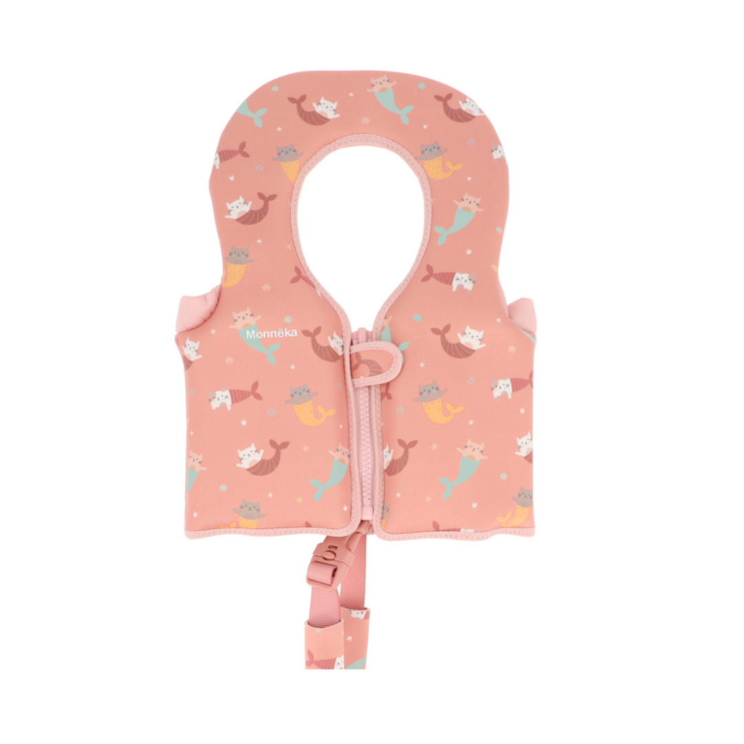 Giacca galleggiante bambini 1-2 anni Monnëka Pink Whale